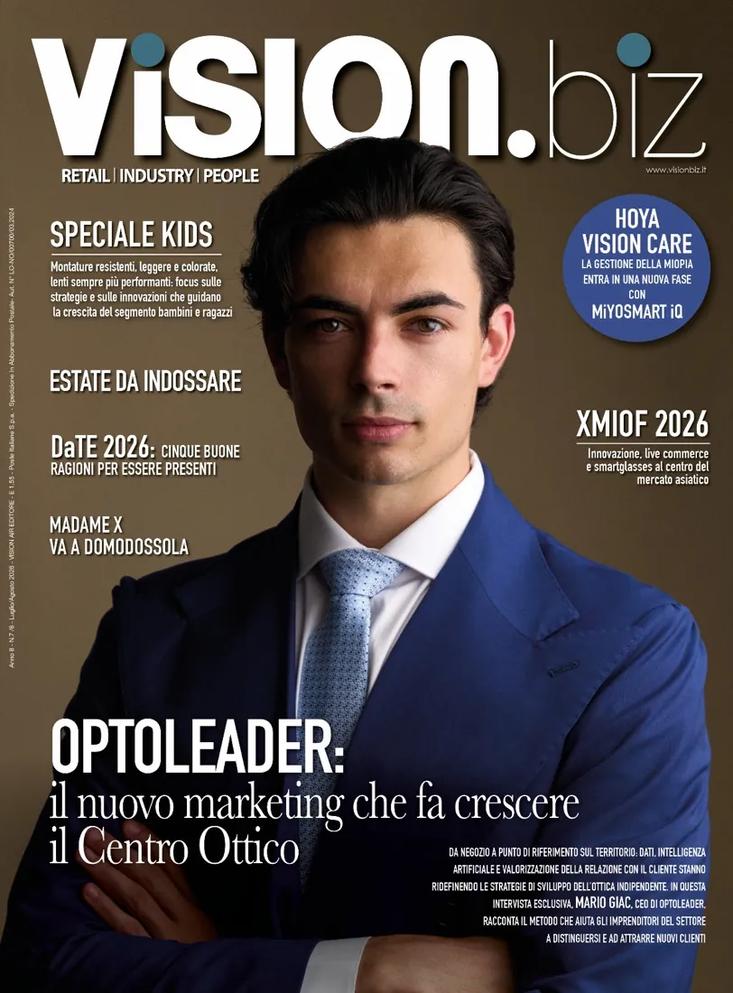 Mario Giac in copertina sulla rivista VISION.biz